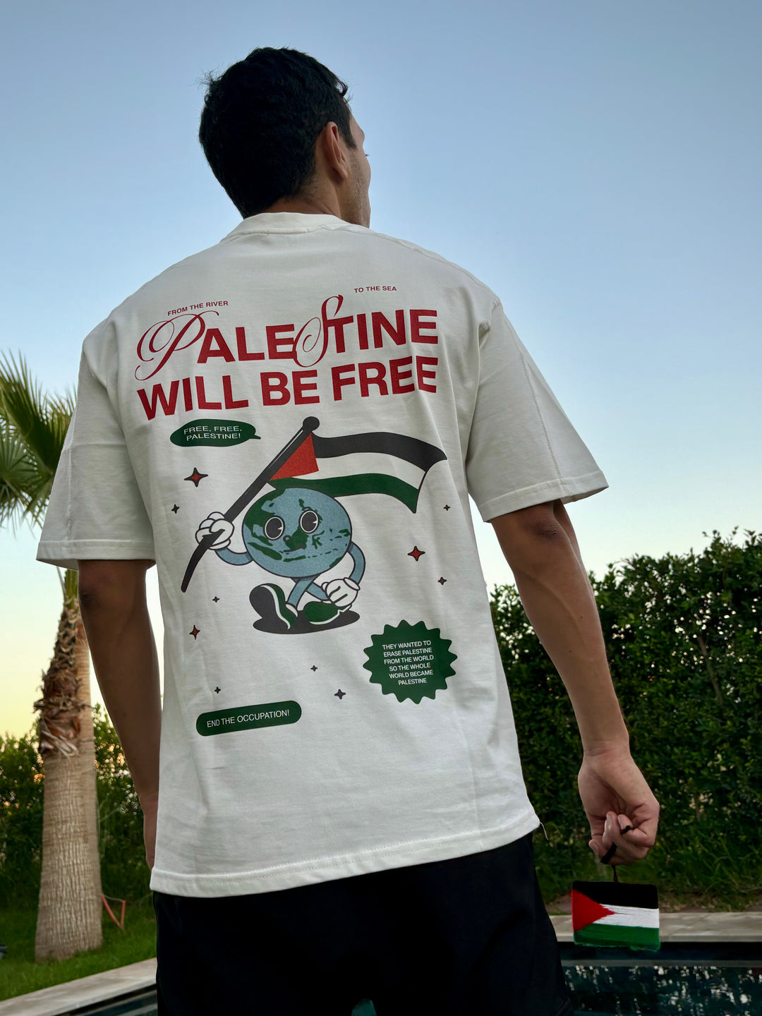 FREE PALESTINE - OFF WHITE