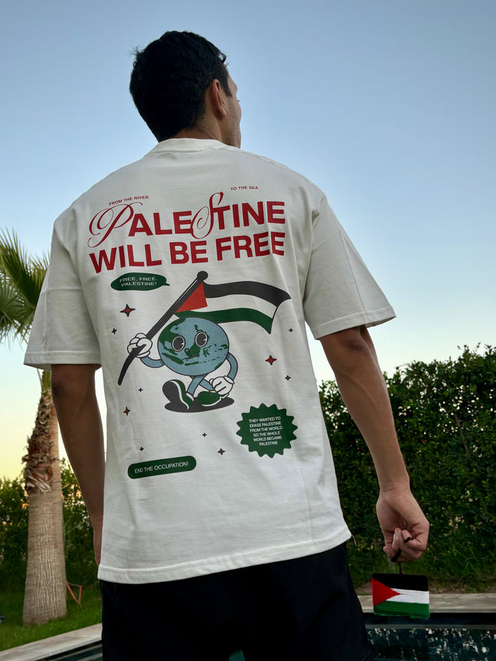 FREE PALESTINE - OFF WHITE