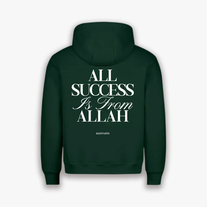 SUCCESS FROM ALLAH HOODIE - WILD GREEN