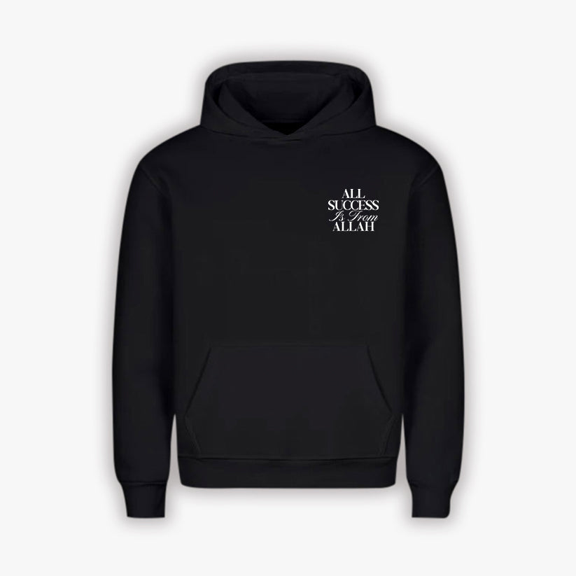SUCCESS FROM ALLAH HOODIE - BLACK