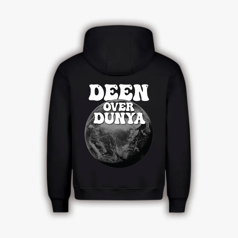 DEEN OVER DUNYA HOODIE - BLACK