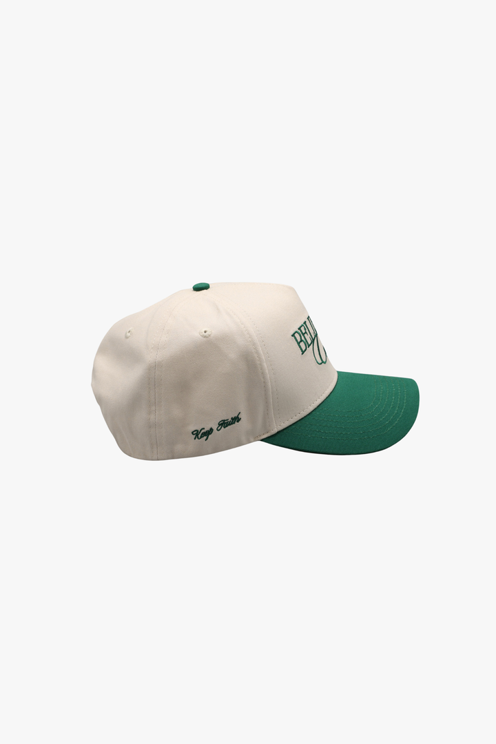 Believers Club – Beige & Green Cap