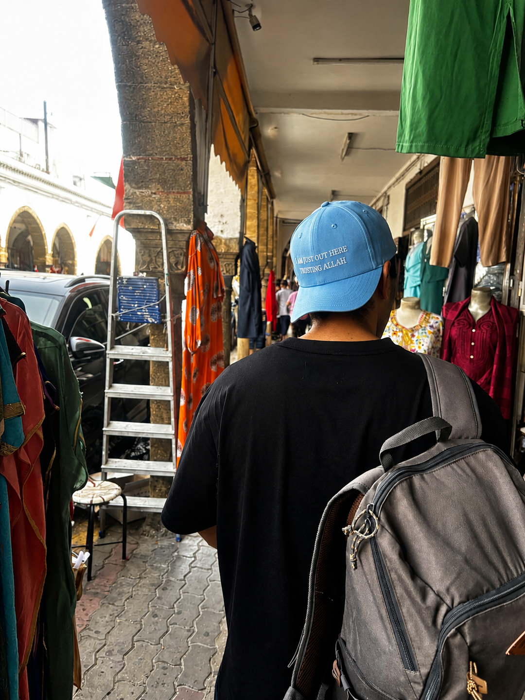 Trust Allah Baseball Cap – Light Blue