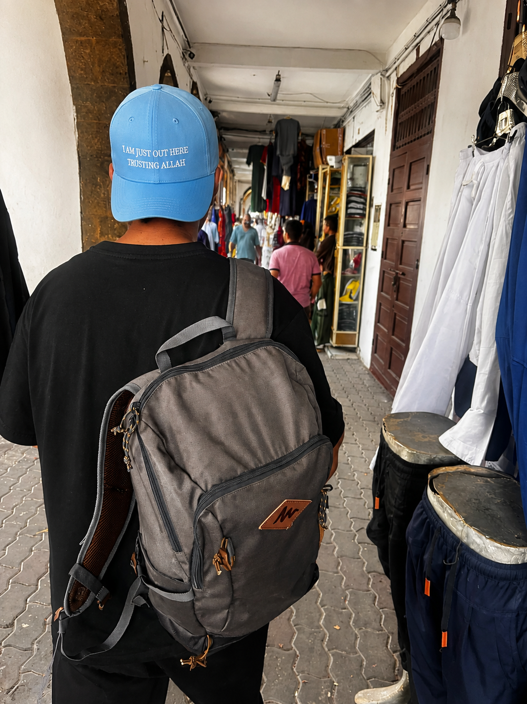 Trust Allah Baseball Cap – Light Blue