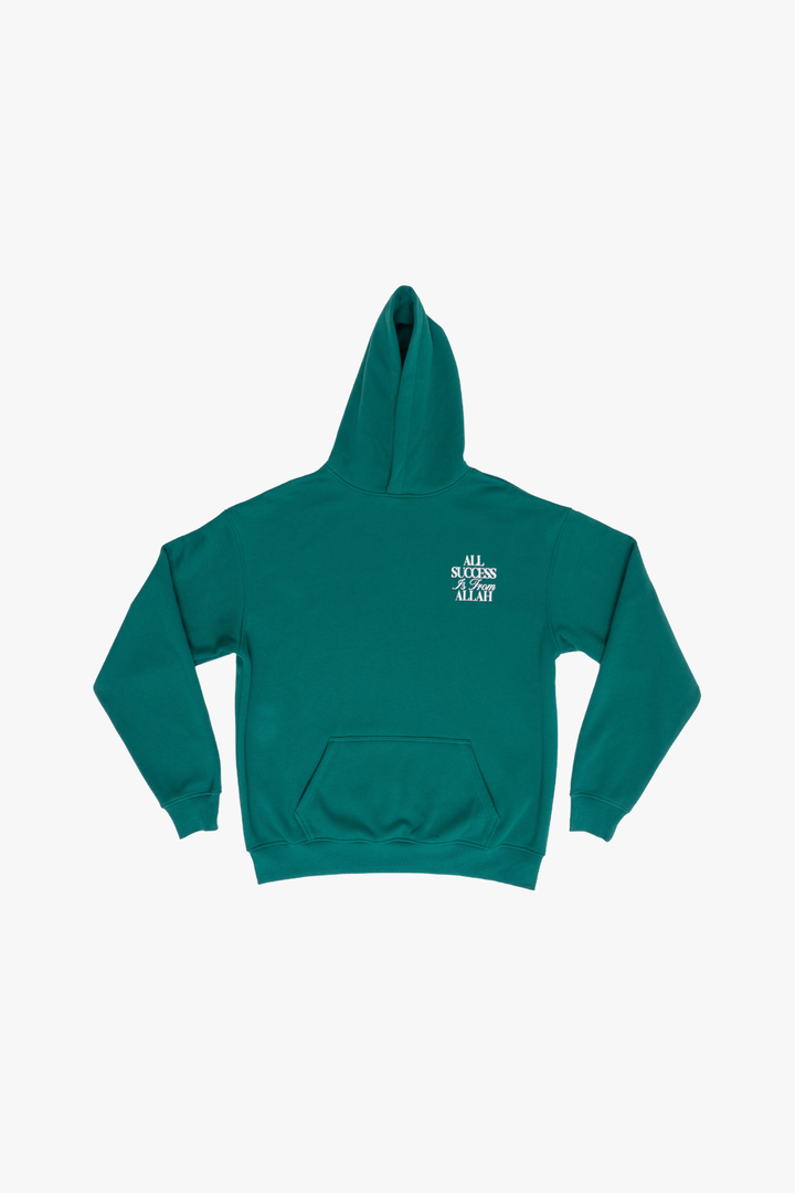 All Success Is From Allah – Green Hoodie
