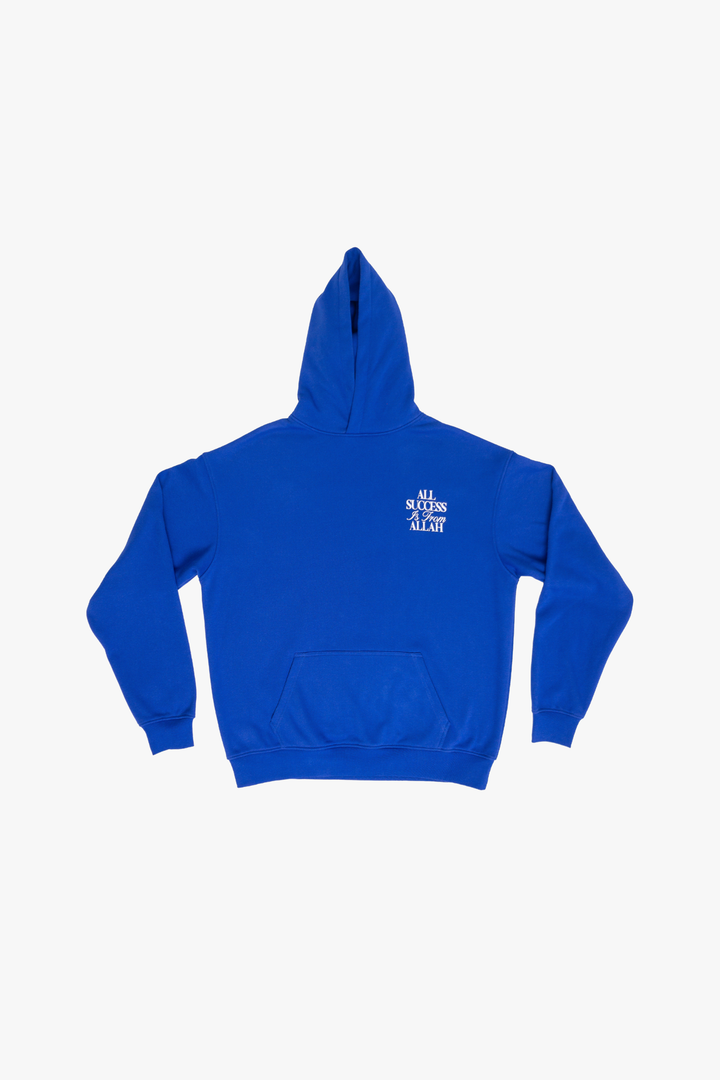 All Success Is From Allah – Blue Hoodie