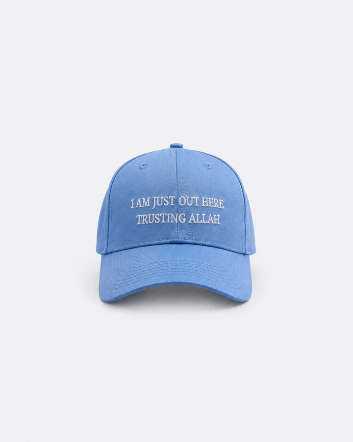 Trust Allah Baseball Cap – Light Blue