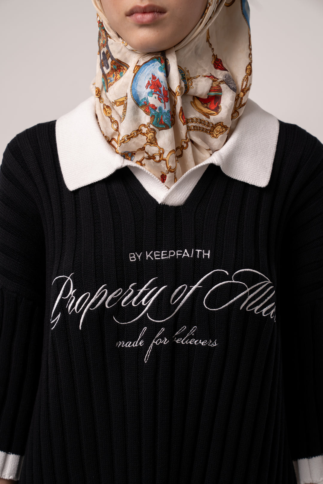 Property of Allah - Black Knit Polo