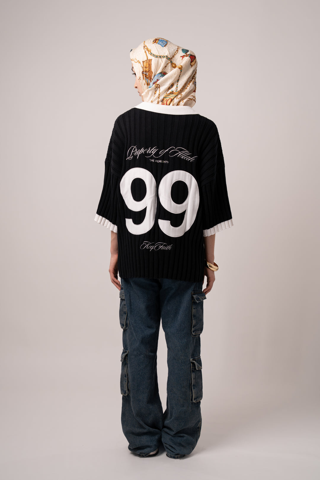 Property of Allah - Black Knit Polo