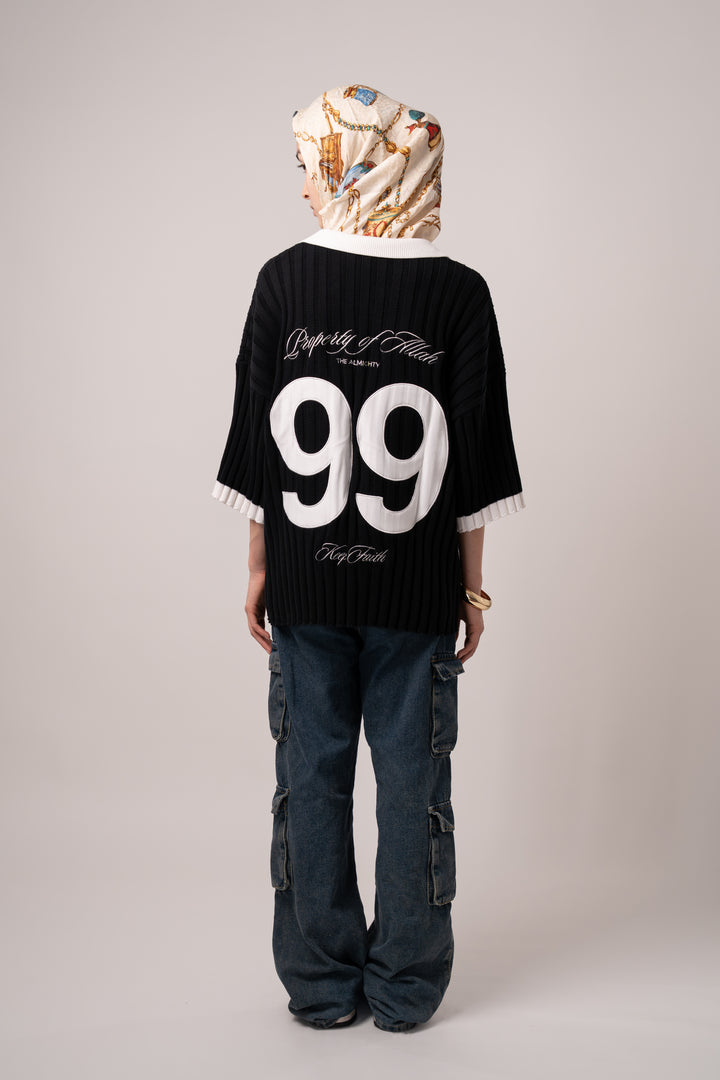 Property of Allah - Black Knit Polo
