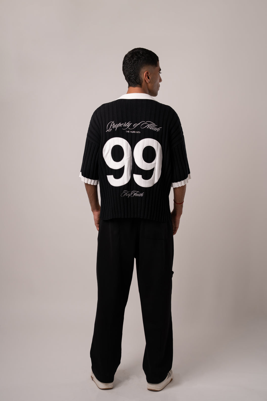 Property of Allah - Black Knit Polo
