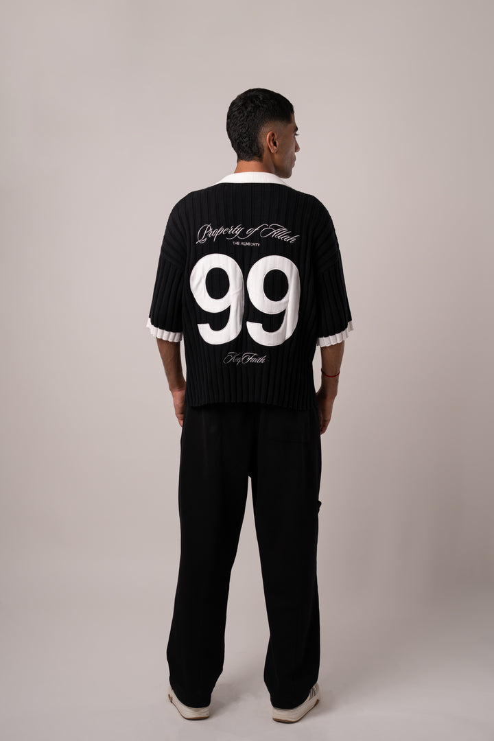 Property of Allah - Black Knit Polo