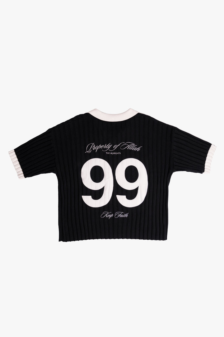 Property of Allah - Black Knit Polo