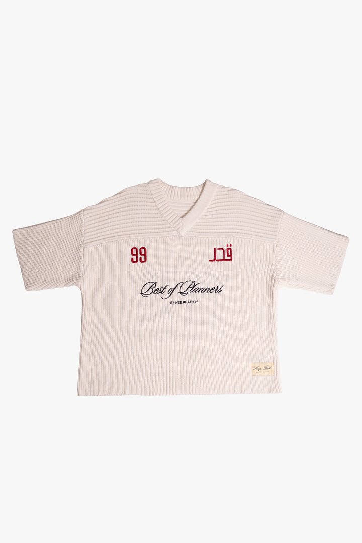 Trust Allah - Ivory Knit Jersey