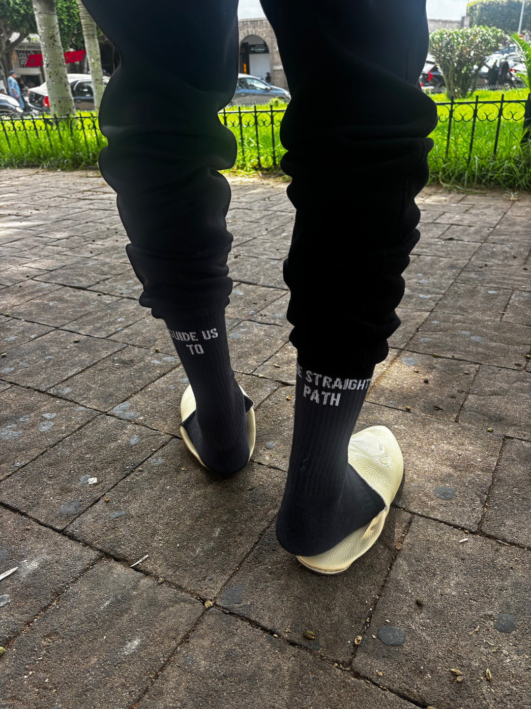 Guide Us To The Straight Path Socks - Black
