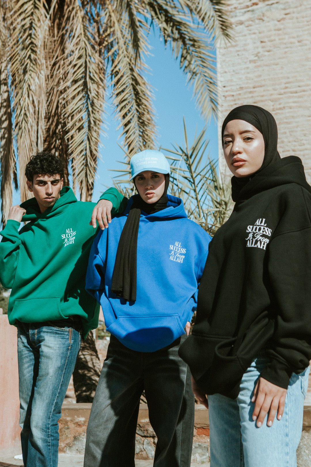 Trust Allah – Light Blue Cap